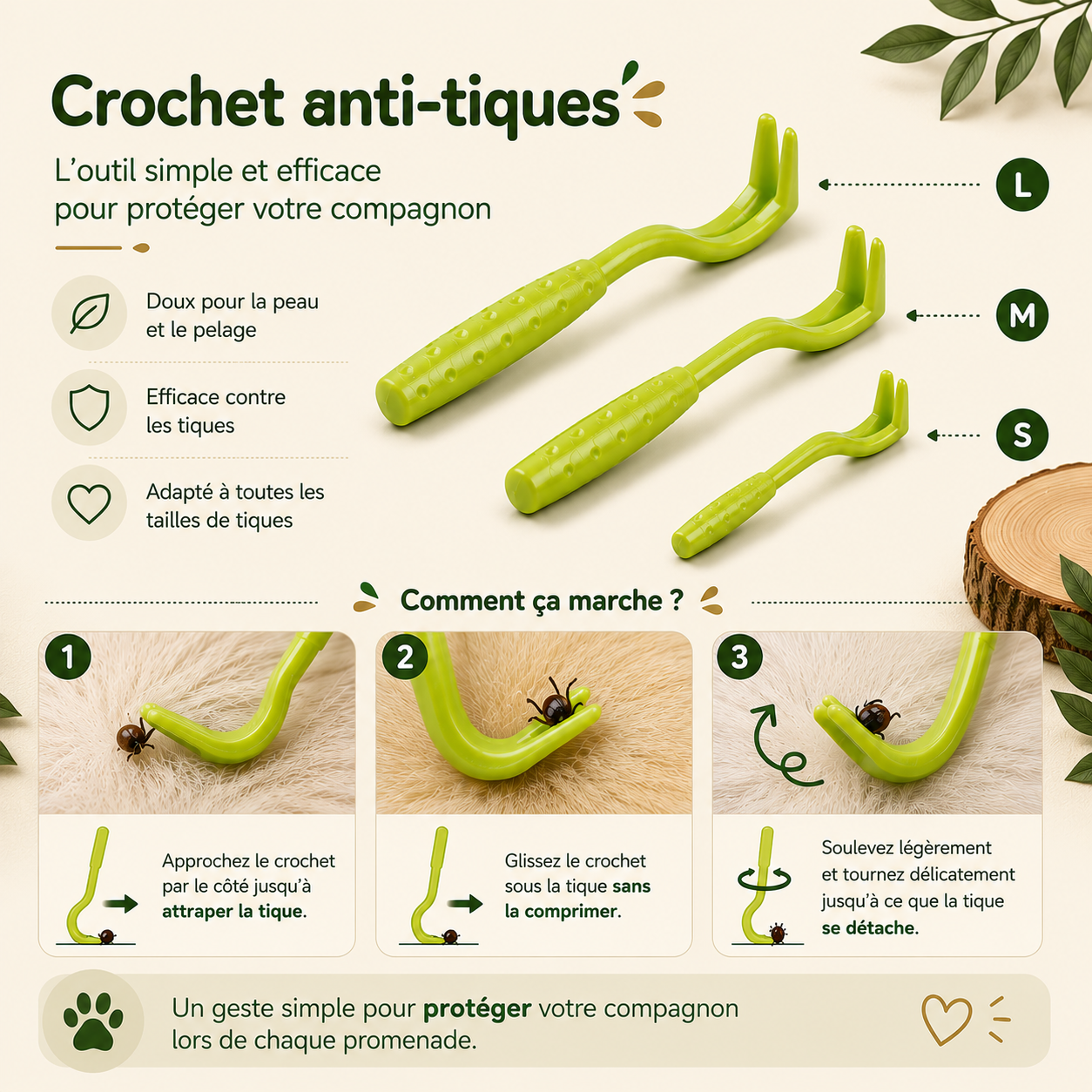 Kit Retire-Tiques Chien & Chat
