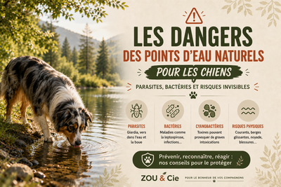 Les dangers des points d’eau naturels pour les chiens : parasites, bactéries et risques invisibles