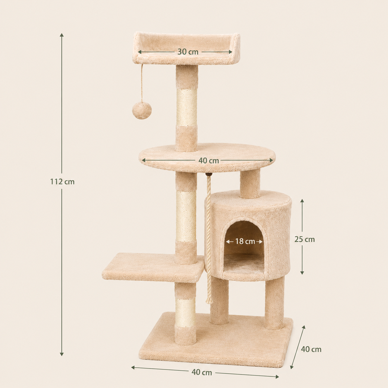 Arbre à Chat Escale™ – 112 cm