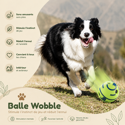 Balle Wobble - Stimule l’instinct de jeu et réduit l’ennui