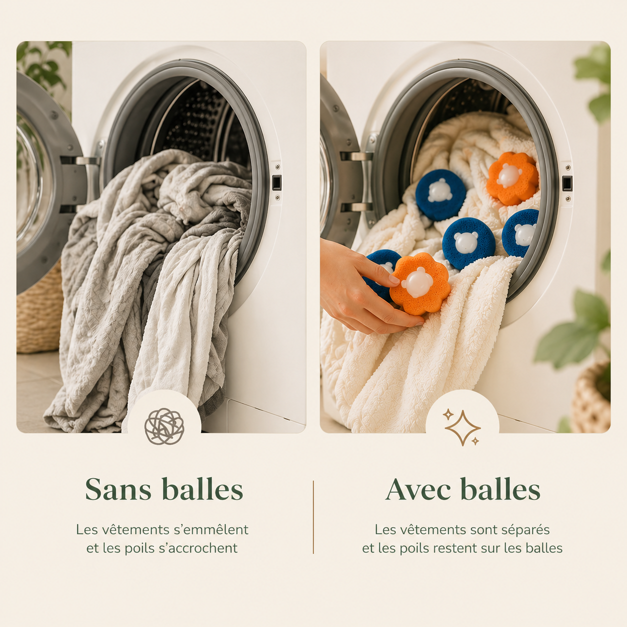 Balles Anti-Poils – Réutilisables